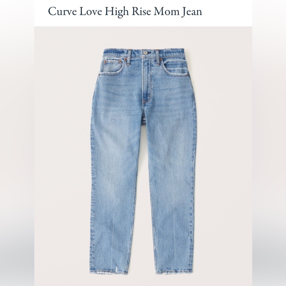 Abercrombie & Fitch Curve Love Mom Jeans 27 short 4